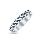 Celtic Eternity Knot Oxidised Ring